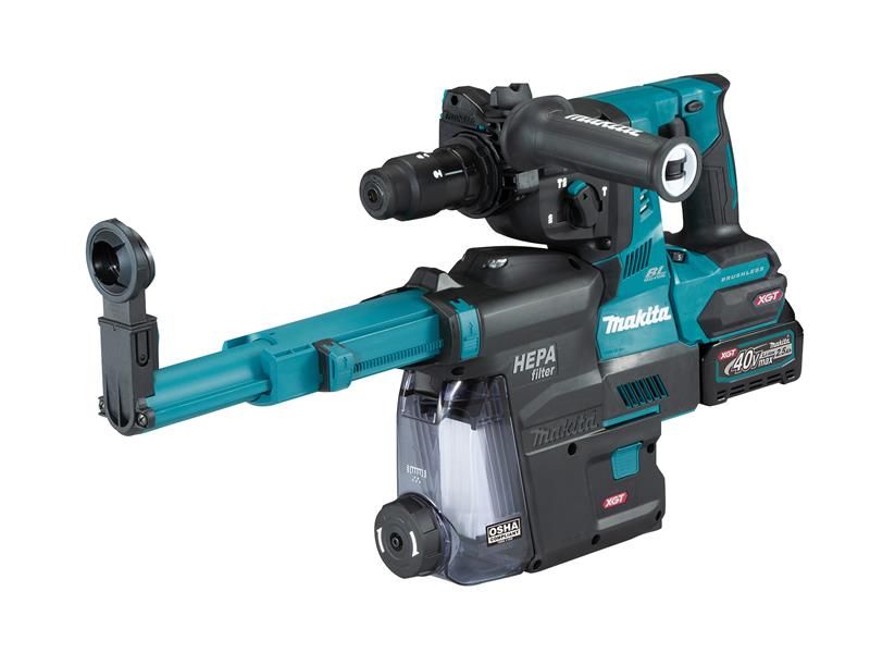 Makita MAKHR004GD22 HR004GD202 40Vmax Rotary Hammer BL + Extractor 40V 2 x 2.5Ah Li-ion | Compare The Build