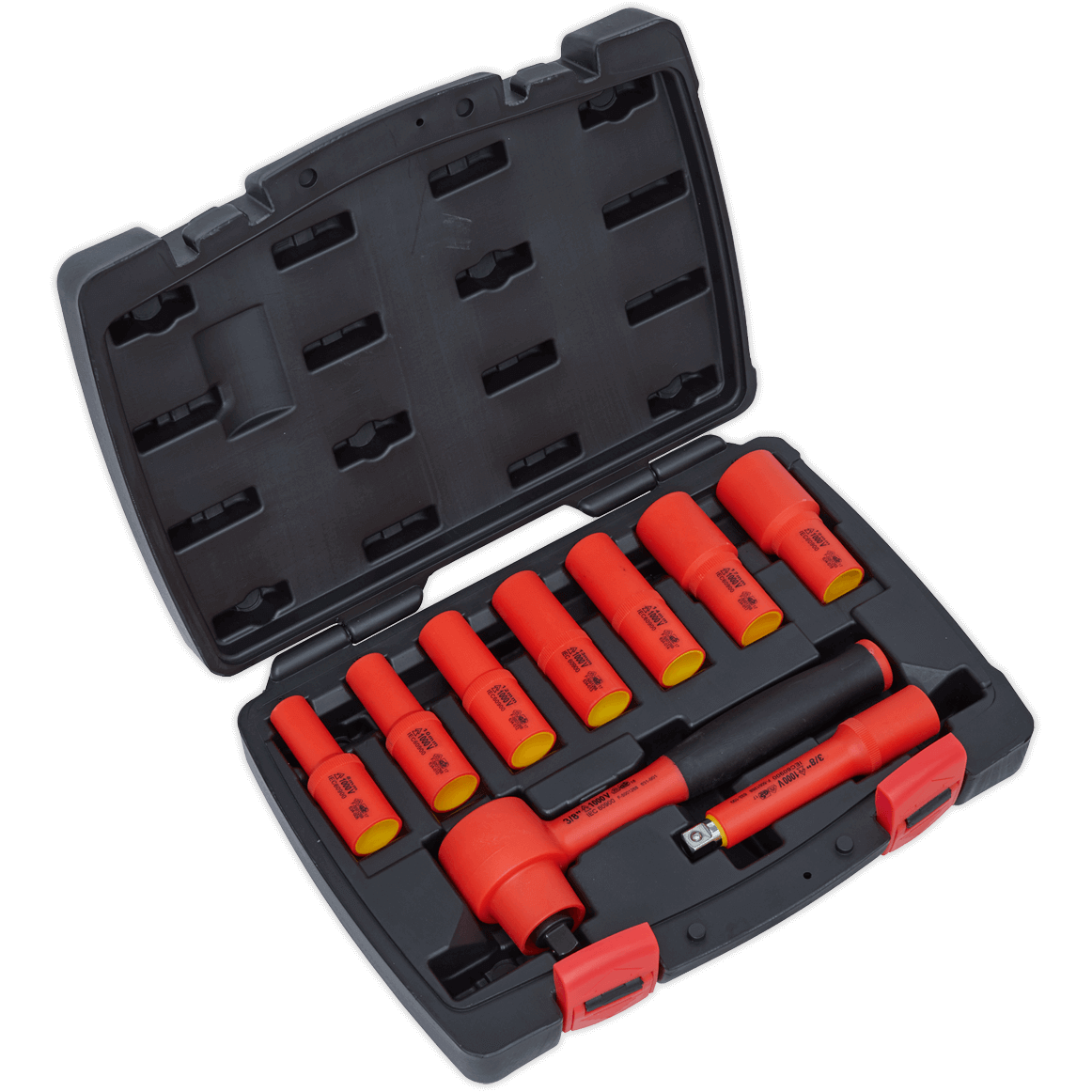 Sealey 9 Piece 3/8" Drive VDE Insulated Hexagon WallDrive Socket Set 3/8" Price Comparisons | Compare The Build