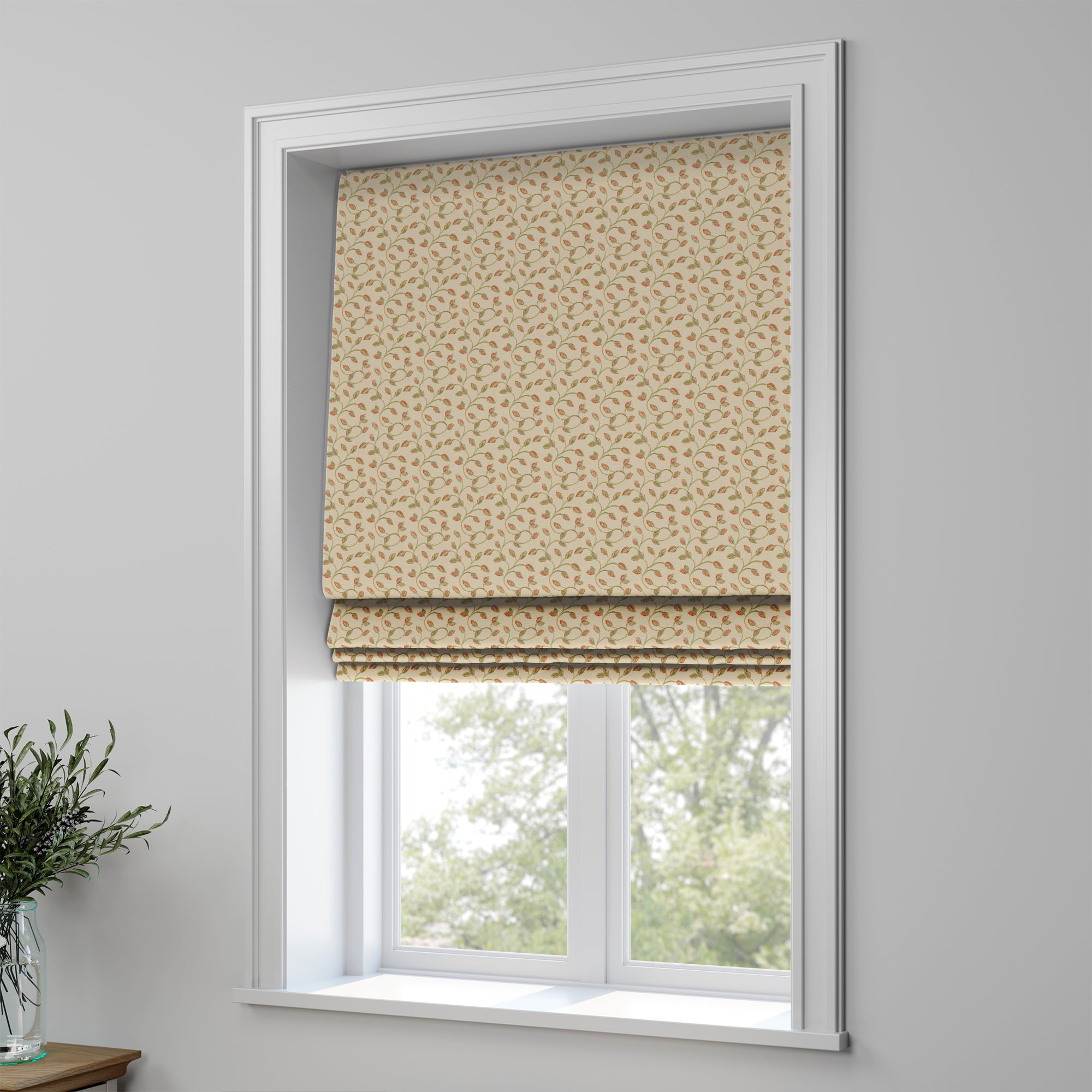Summer Jaquard Made to Measure Roman Blind Summer Mini Terracotta Price Comparisons | Compare The Build