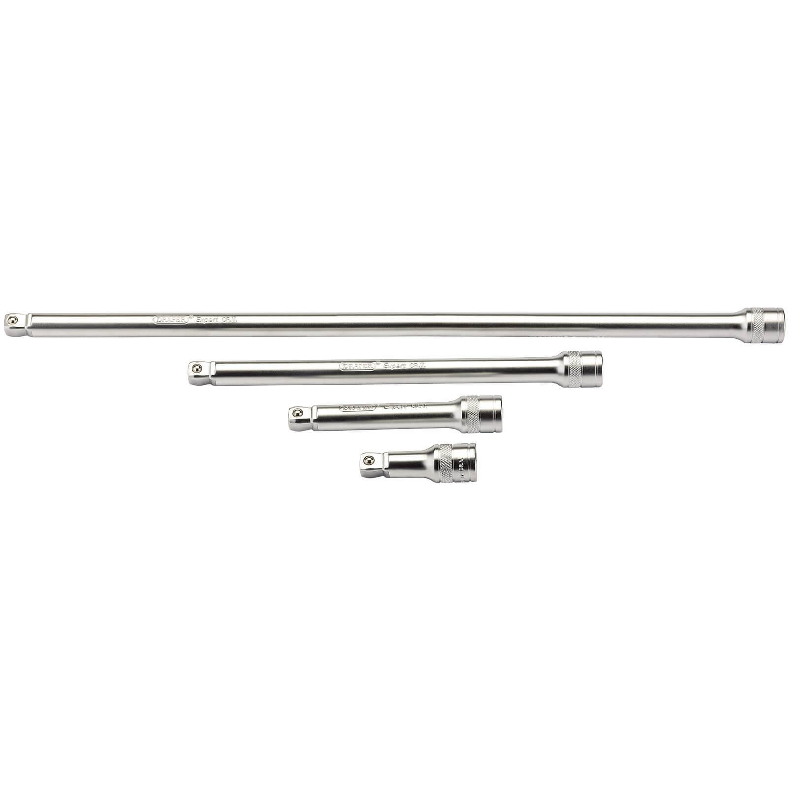 Draper 4 Piece 1/2" Square Drive Satin Chrome Wobble Extension Bar Set 1/2" Price Comparisons | Compare The Build