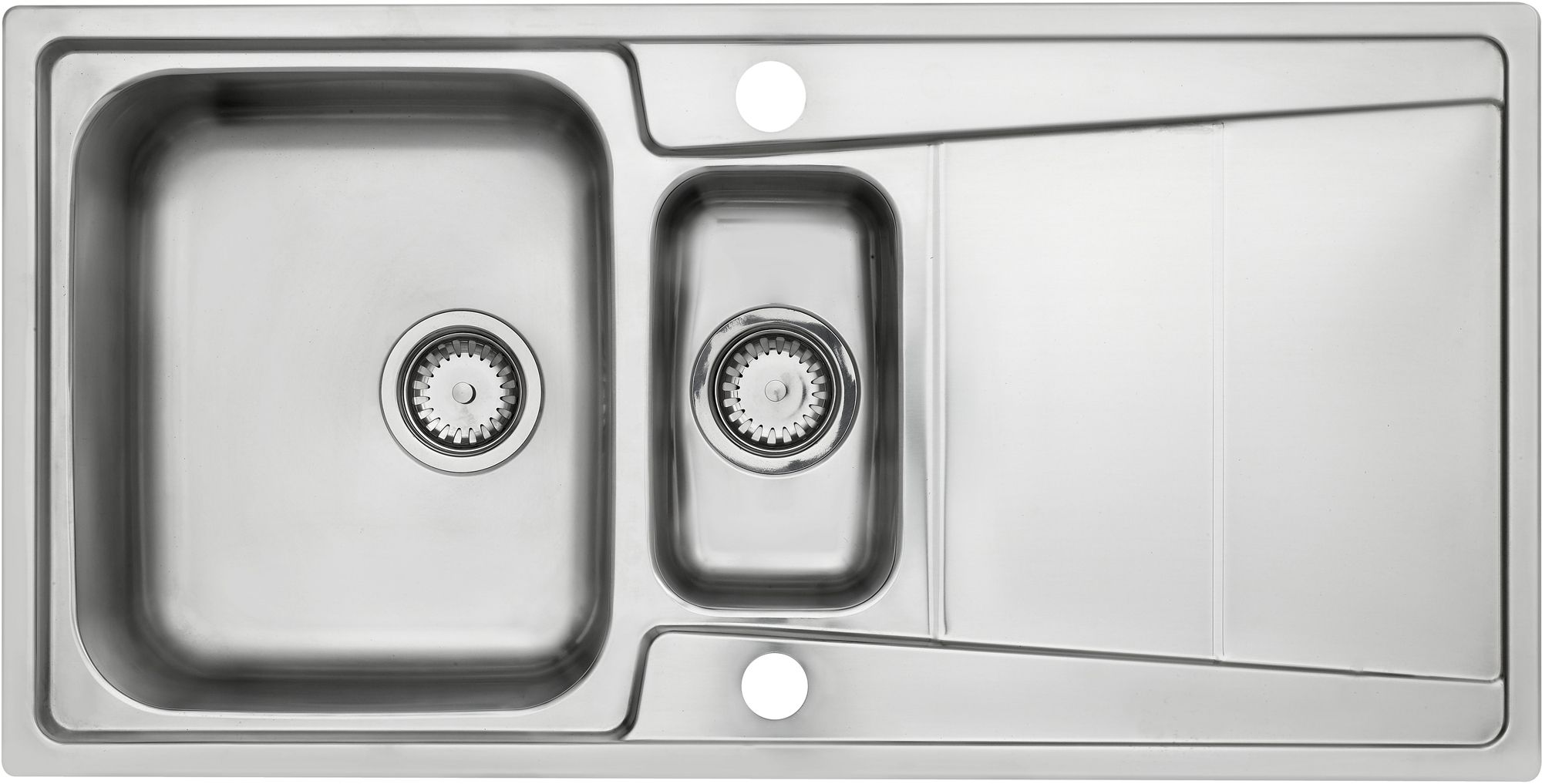 Cooke & Lewis Passo 1.5 Bowl Polished Stainless Steel Sink & Drainer Price Comparisons | Compare The Build