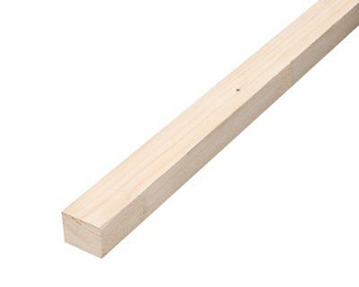 Rough sawn Whitewood spruce Timber (L)2.4m (W)38mm (T)47mm | Compare The Build