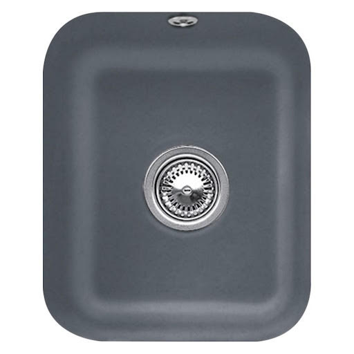 Villeroy & Boch Cisterna 45 Ceramic Undermount Single Bowl Kitchen Sink with Waste - Graphite Price Comparisons | Compare The Build