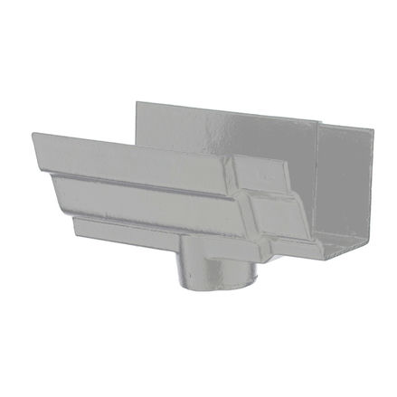 Cast Iron H16 Ogee Gutter Running Outlet - 150mm for 75mm Downpipe Primed Price Comparisons | Compare The Build
