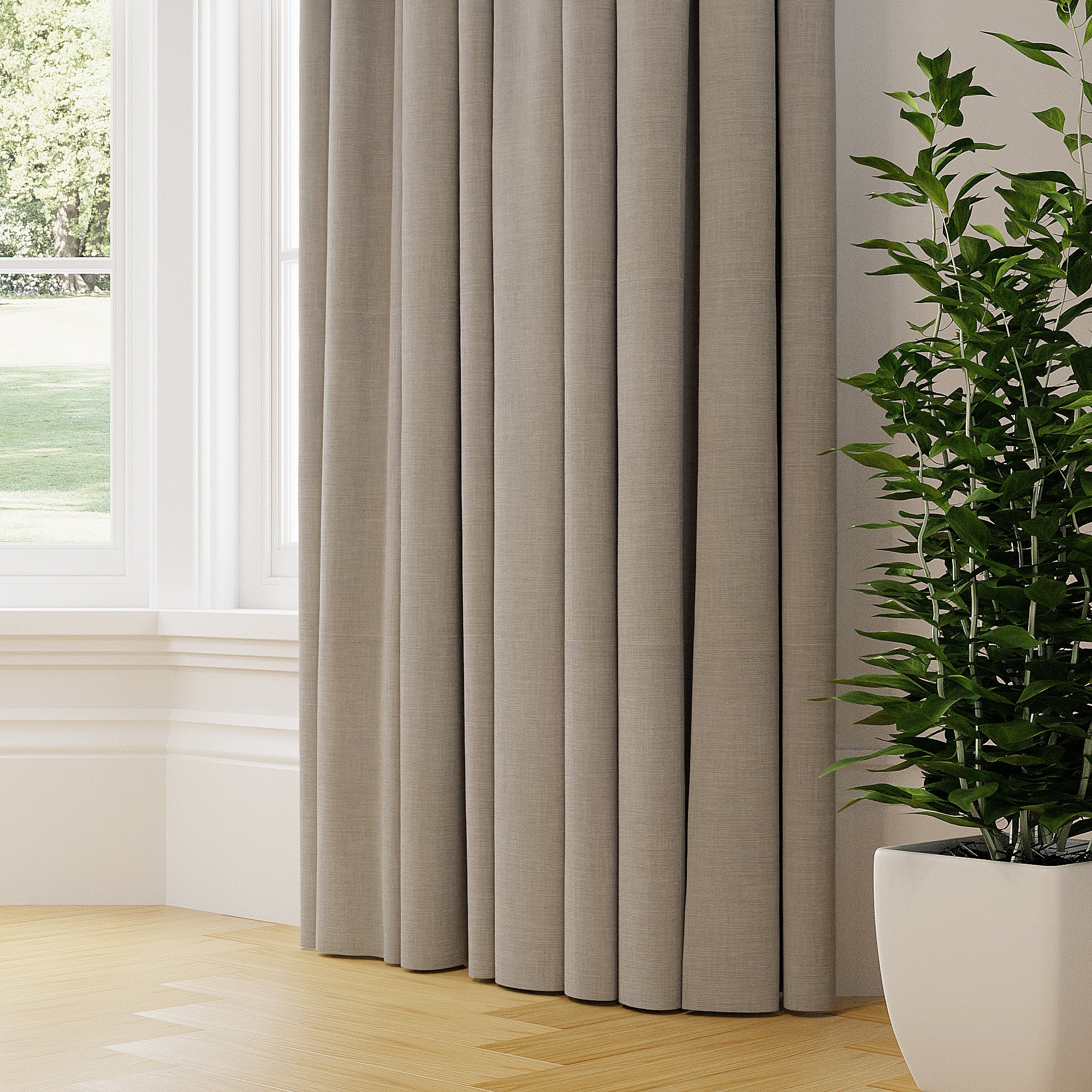 Linoso Made to Measure Curtains Beige Price Comparisons | Compare The Build