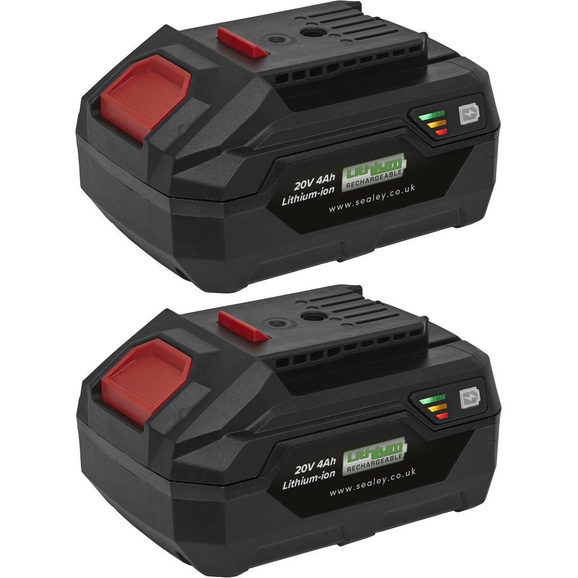 Sealey BK04 20v Cordless SV20V Li-ion Battery 4ah Pack of 2 4ah Price Comparisons | Compare The Build