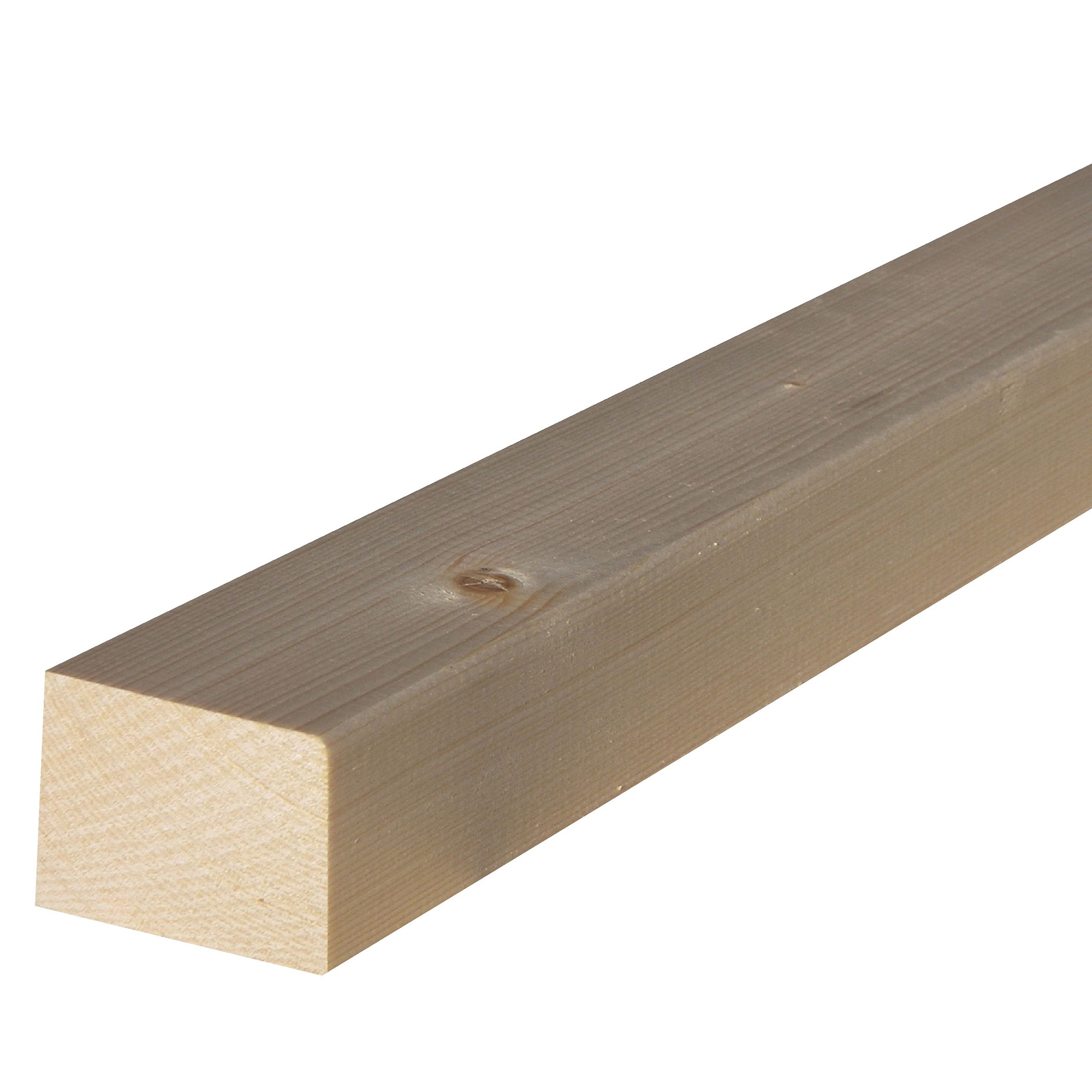 Round edge Whitewood C16 CLS timber (L)2.4m (W)63mm (T)38mm | Compare The Build