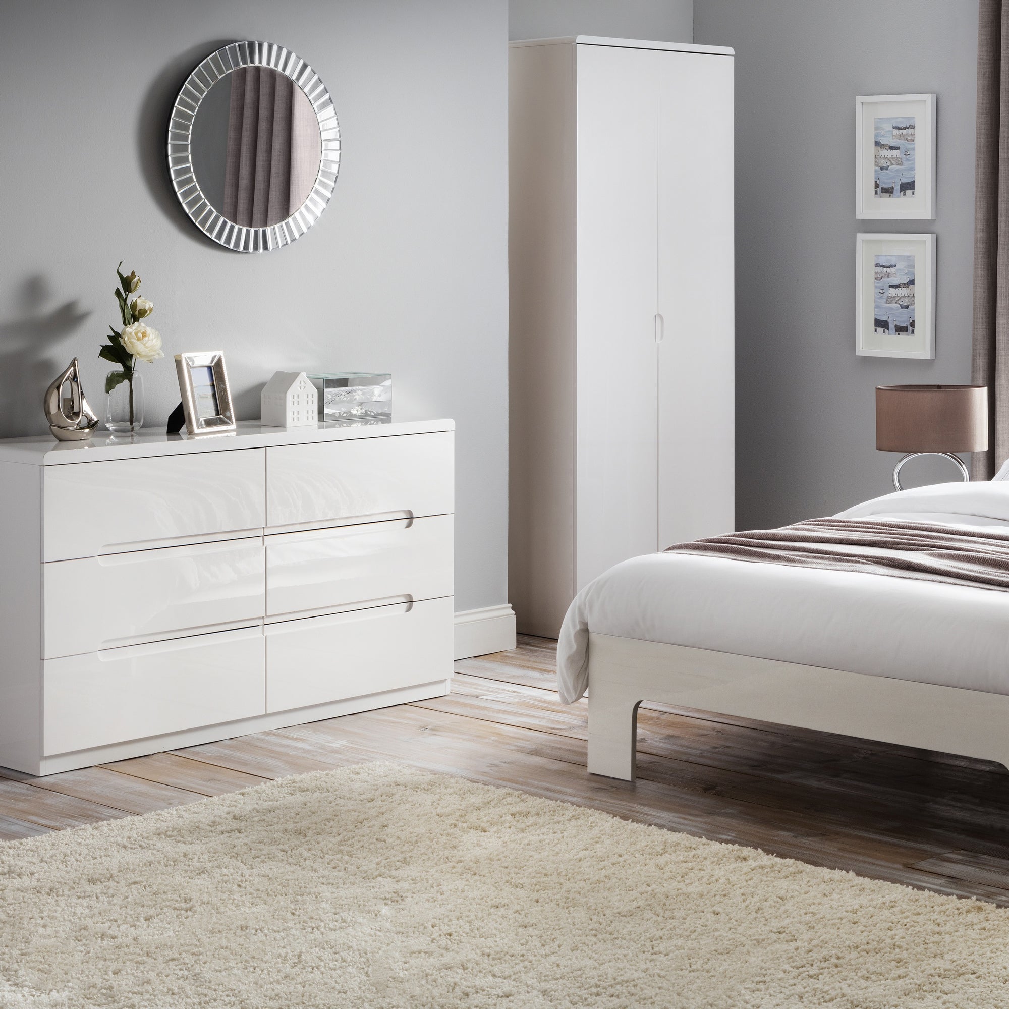 Manhattan Wide 6 Drawer Chest, White White Price Comparisons | Compare The Build