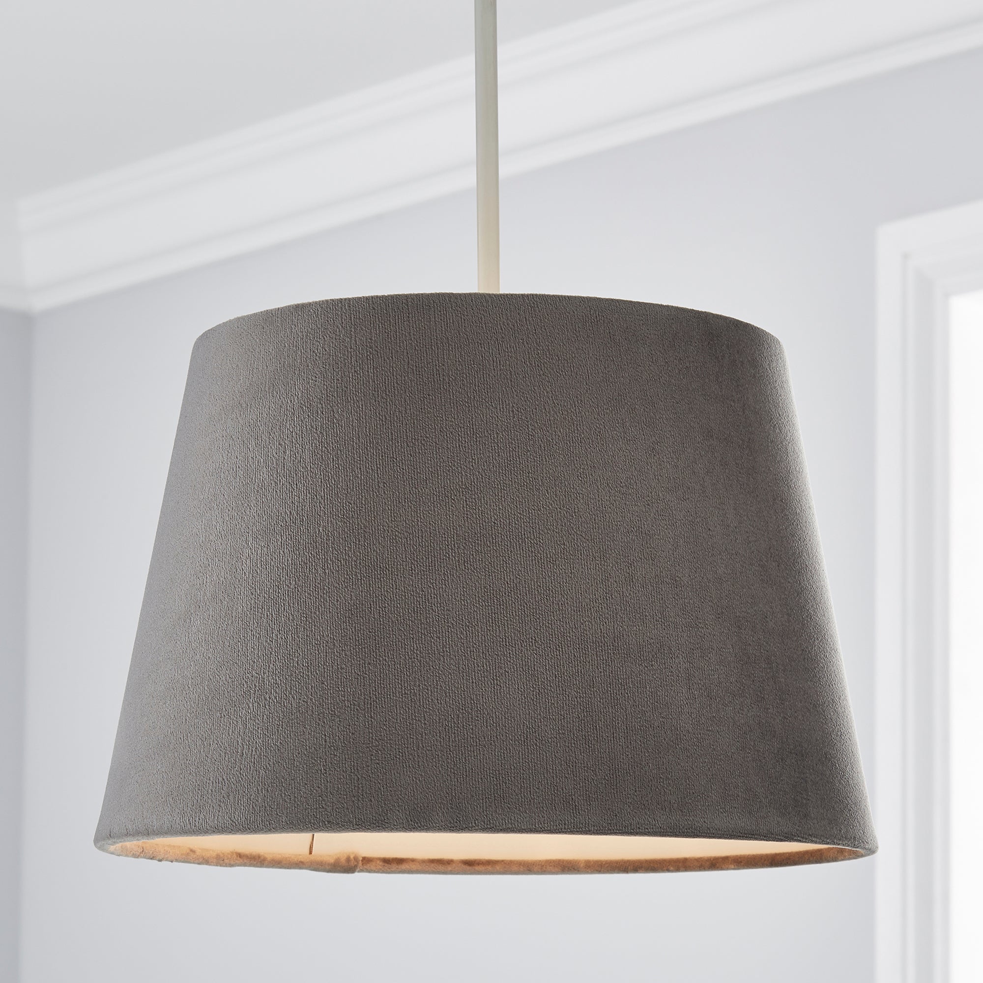 Clara 27cm Tapered Lamp Shade Grey Price Comparisons | Compare The Build