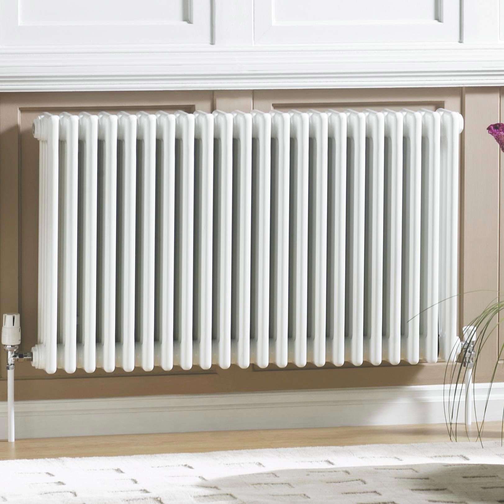 Acova White 3 Column Radiator, (W)628mm X (H)600mm Price Comparisons | Compare The Build