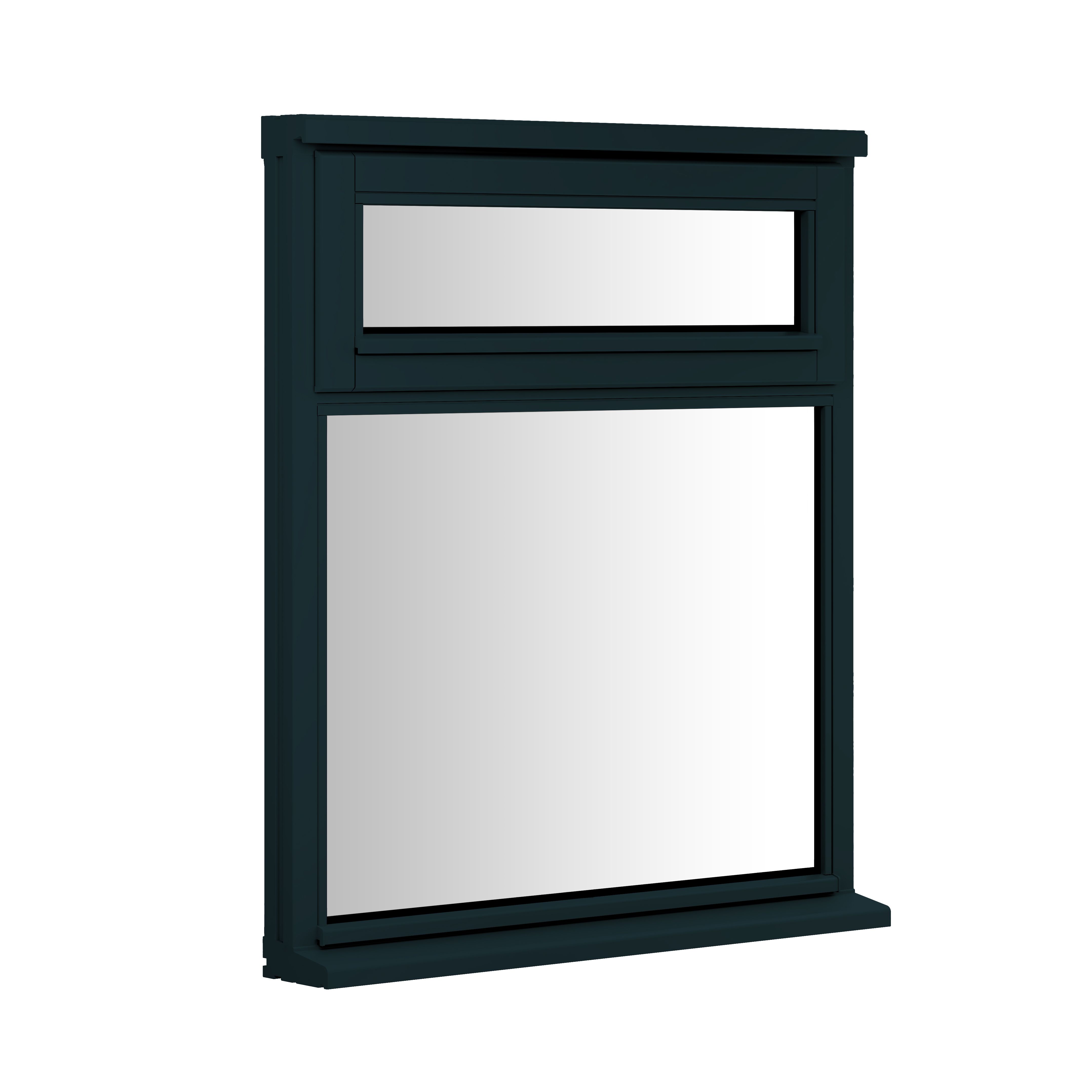 Clear Double Glazed Anthracite Grey Timber Left-Handed Top Hung Window, (H)895mm (W)910mm Price Comparisons | Compare The Build