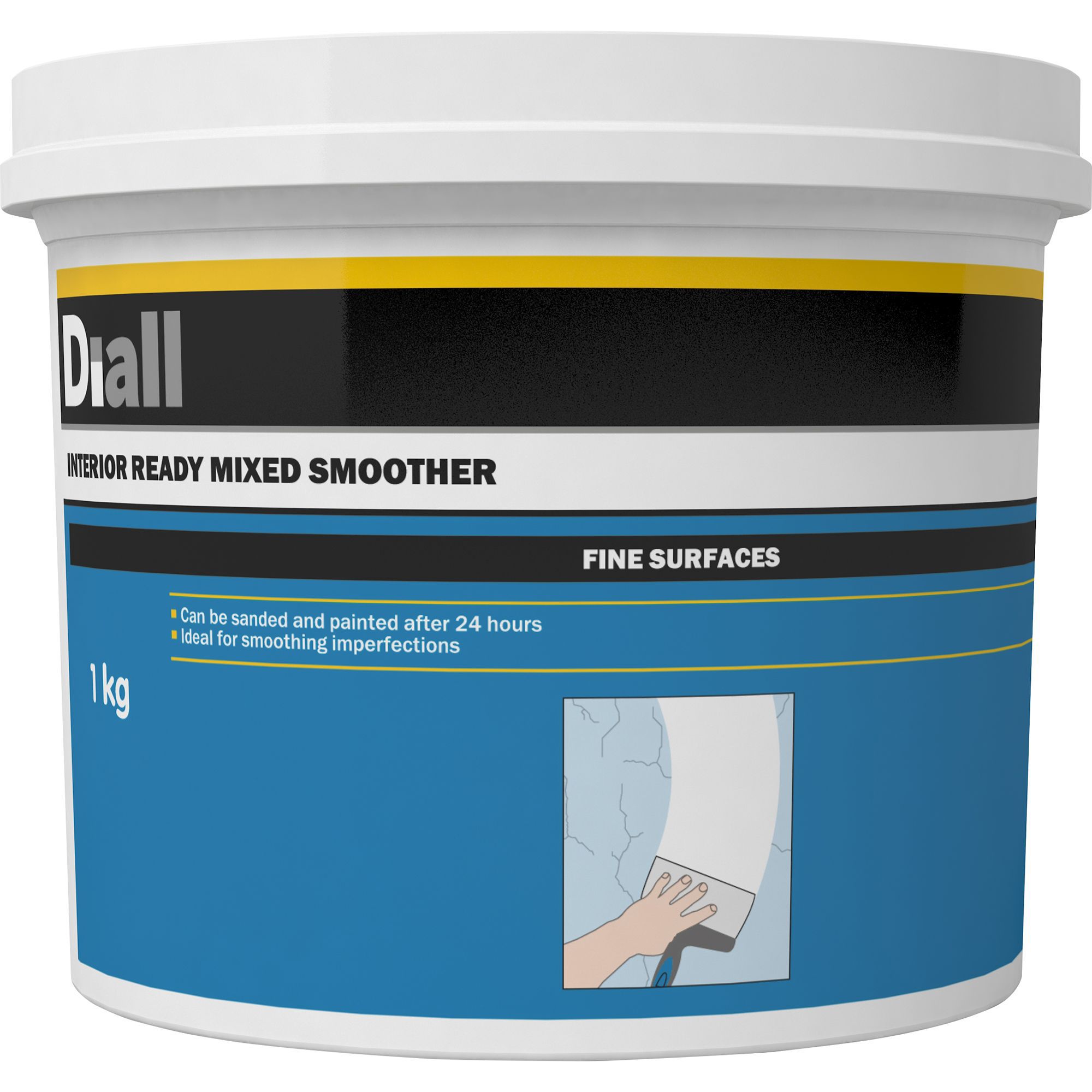 Diall Fine Finish Ready Mixed Finishing Plaster, 1Kg Tub Price Comparisons | Compare The Build