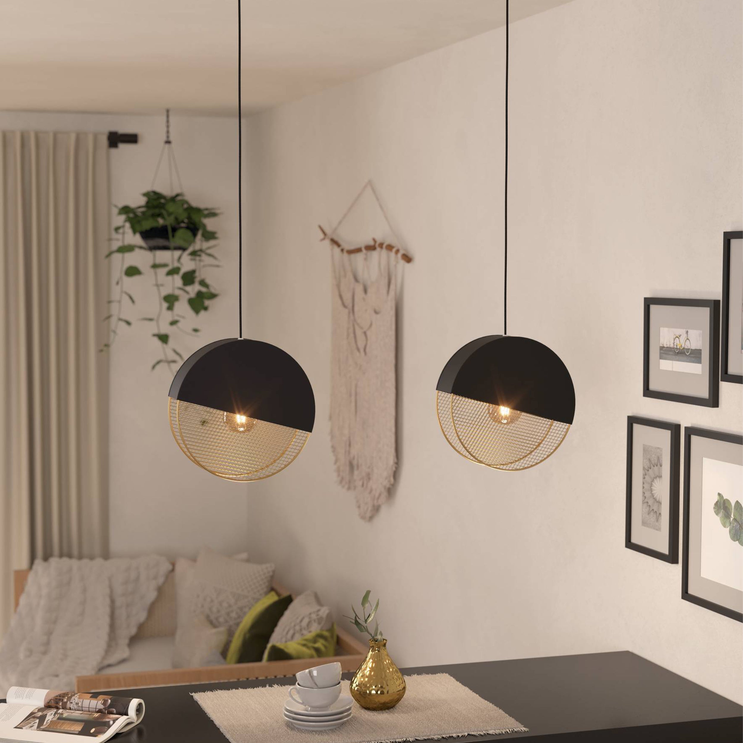 EGLO Mumbles Pendant Light Black Price Comparisons | Compare The Build