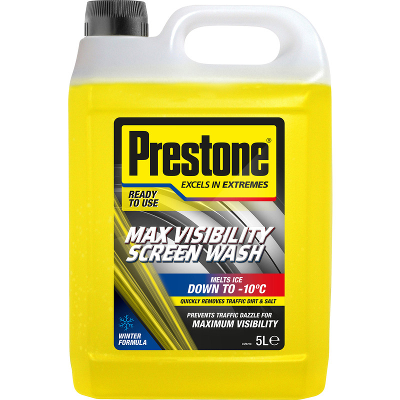 Prestone Maximum Visibility Screen Wash Winter 5L Price Comparisons | Compare The Build