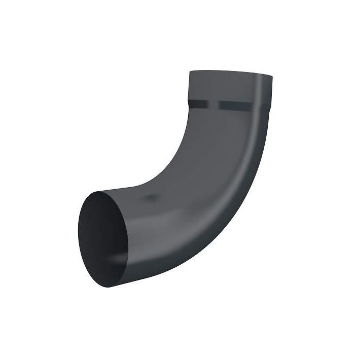 Lindab 85 Degree Pipe Bend with Socket 100mm - Anthracite Grey Galvanised Steel BM85100AG Price Comparisons | Compare The Build