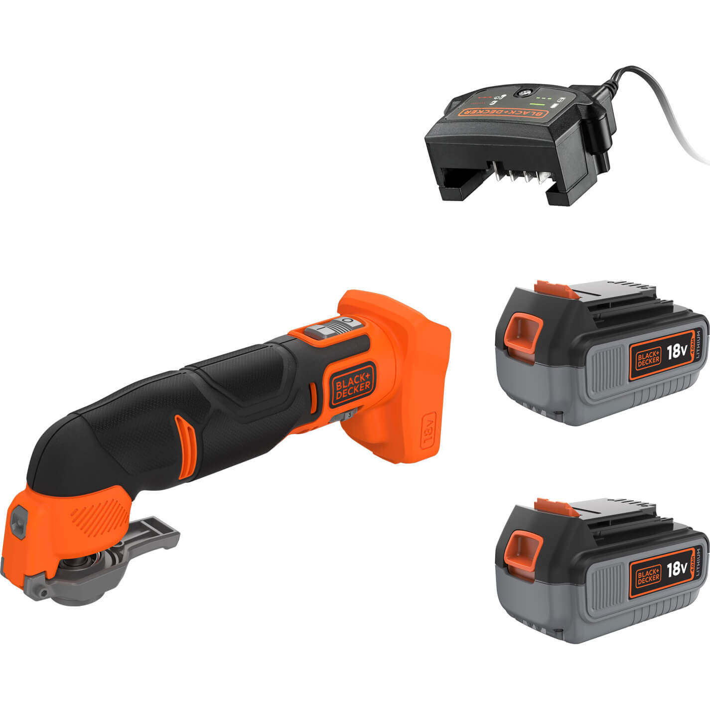 Black and Decker BDCOS18 18v Cordless Oscillating Multi Tool 2 x 4ah Li-ion Charger No Case with Accessories Price Comparisons | Compare The Build