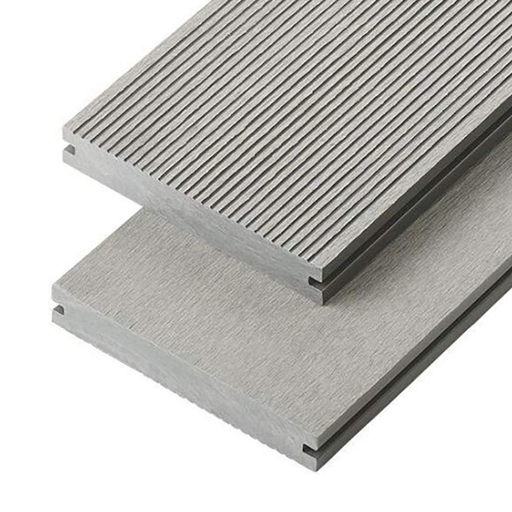 Cladco Solid Composite Decking Board 2.4m - Light Grey WPCSL22 Price Comparisons | Compare The Build