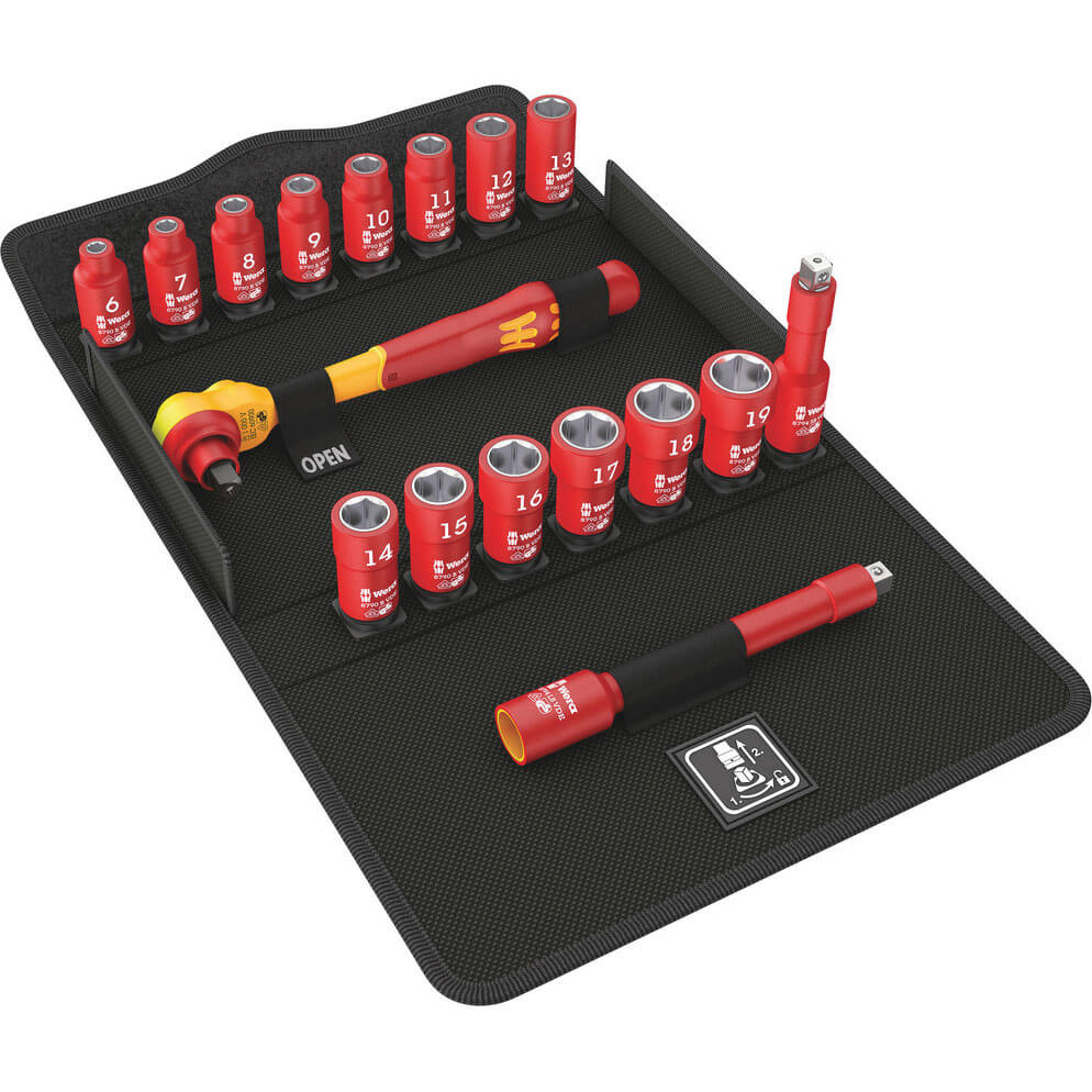 Wera 8100 SB VDE 3/8 Drive Zyklop Socket Set | Compare The Build