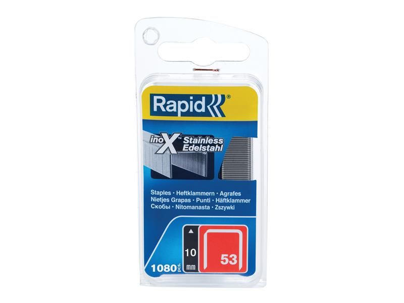 Rapid RPD40109511 53/10B 10mm Stainless Steel Fine Wire Staples (Box 1080) Price Comparisons | Compare The Build