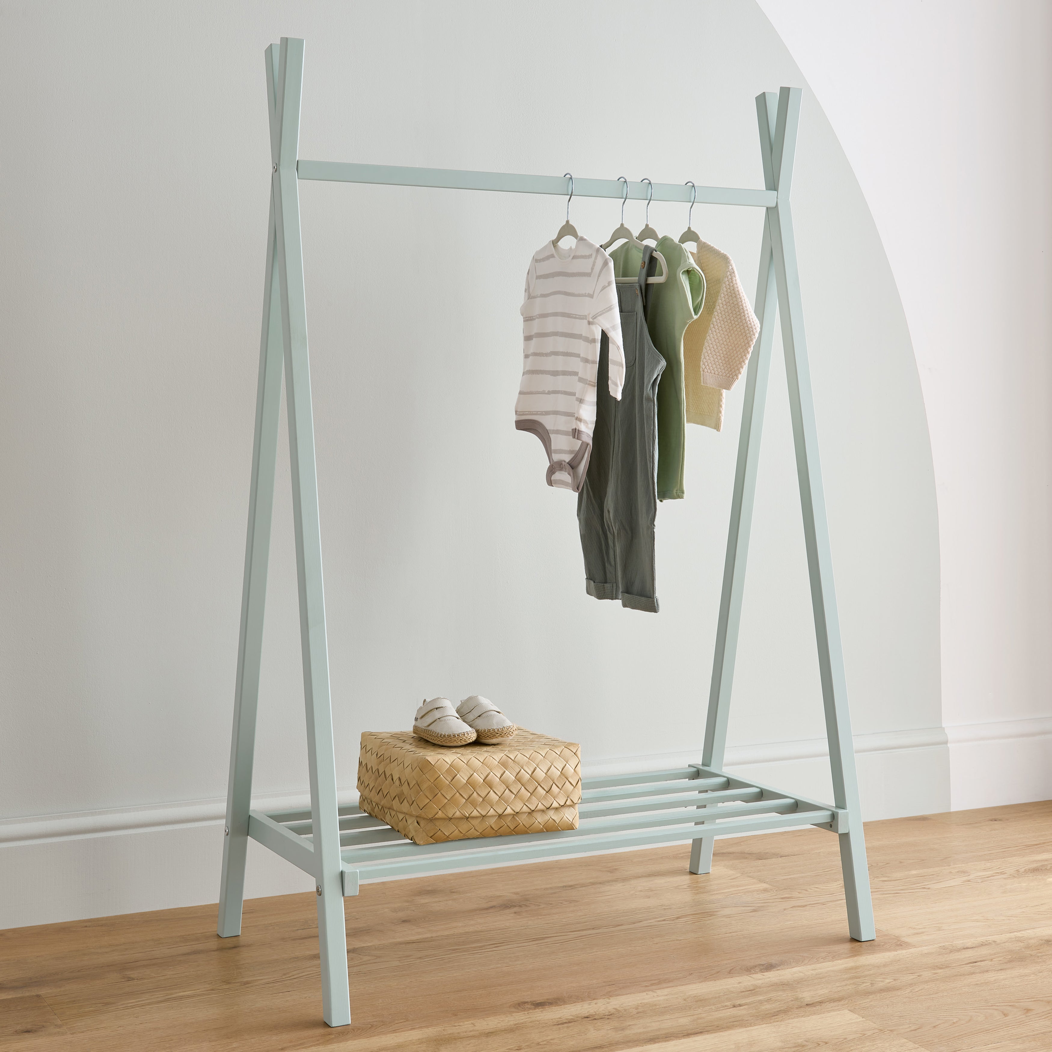 CuddleCo Nola Clothes Rail Sage (Green) Price Comparisons | Compare The Build