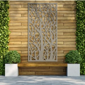 Autumn Stone Grey Decorative Garden Screen - 1800 x 900mm Price Comparisons | Compare The Build