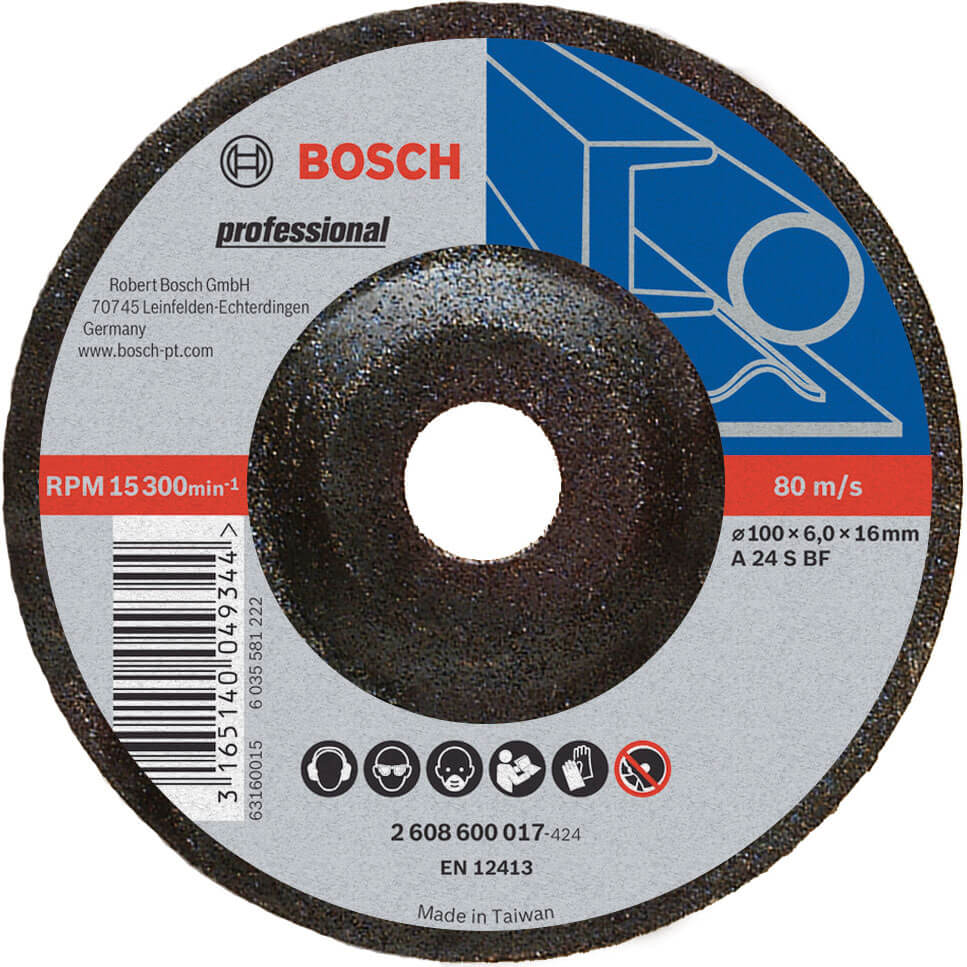 Bosch A30T BF Drepressed Centre Metal Grinding Disc 100mm Price Comparisons | Compare The Build