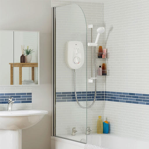 Mira Curved Edge Shower Screen 800mm - 8mm 1.1863.065 Price Comparisons | Compare The Build