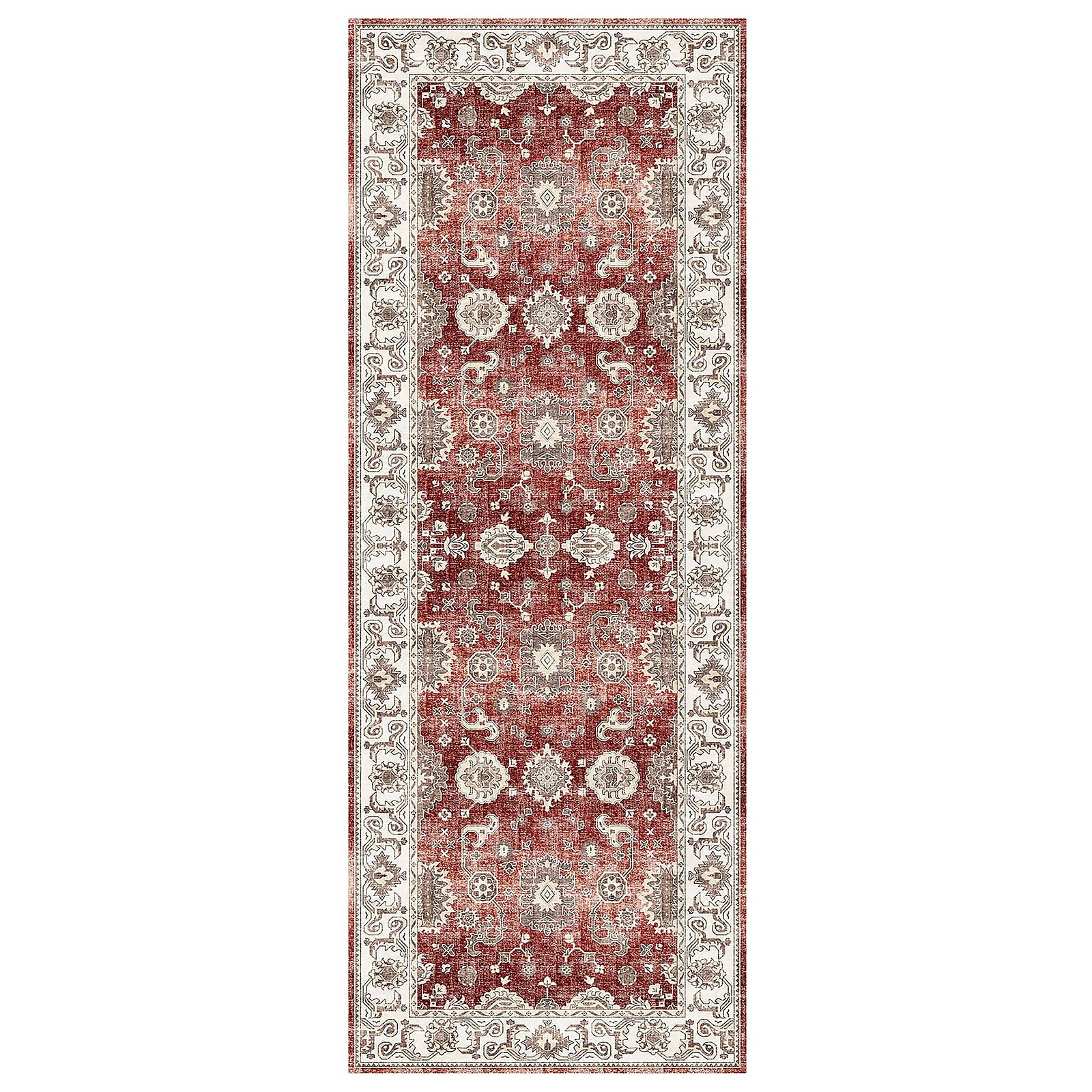 Jasru Washable Runner Red 60x180cm Price Comparisons | Compare The Build