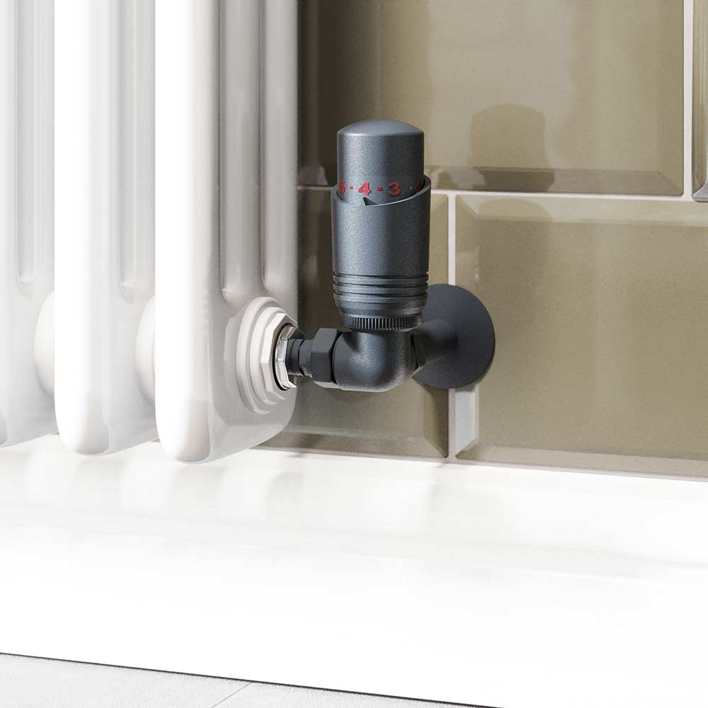 Trade Direct Thermostatic Valves, Modern, Anthracite Corner - 8mm Price Comparisons | Compare The Build