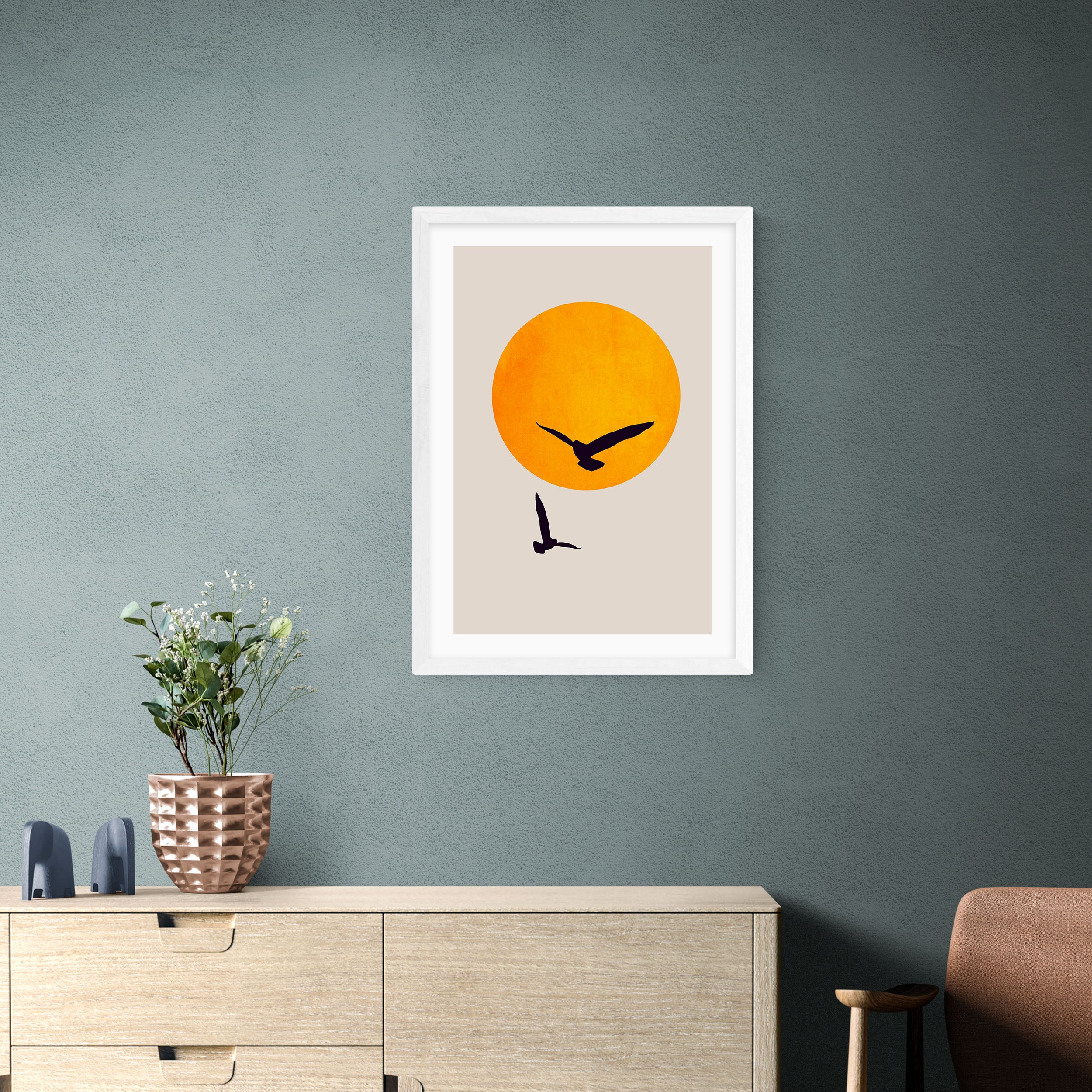 East End Prints Birds In The Sky Print Yellow Price Comparisons | Compare The Build