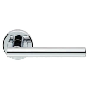 Serozzetta Philadelphia Polished Chrome Round Rose Door Handle - 1 Pair | Compare The Build