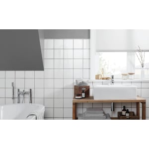 Wickes White Gloss Ceramic  Wall Tile - 150 x 150mm Price Comparisons | Compare The Build