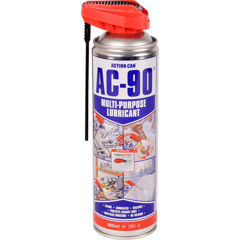 Action Can AC-90 Twinspray Lubricant 500ml Rubber Price Comparisons | Compare The Build