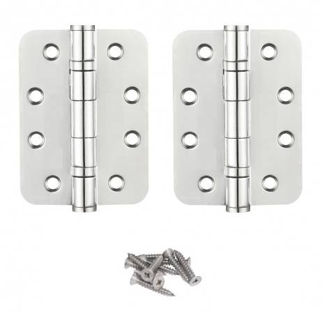 Satin Stainless Steel Ball Bearing Butt Hinge 102mmx 76mm x 3mm Radius Corners Pack of 2 Price Comparisons | Compare The Build