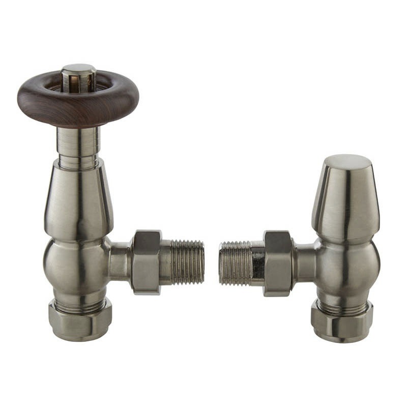 Radvalves UK Thermostatic Valves, Chelsea, Satin Nickel Angled Price Comparisons | Compare The Build