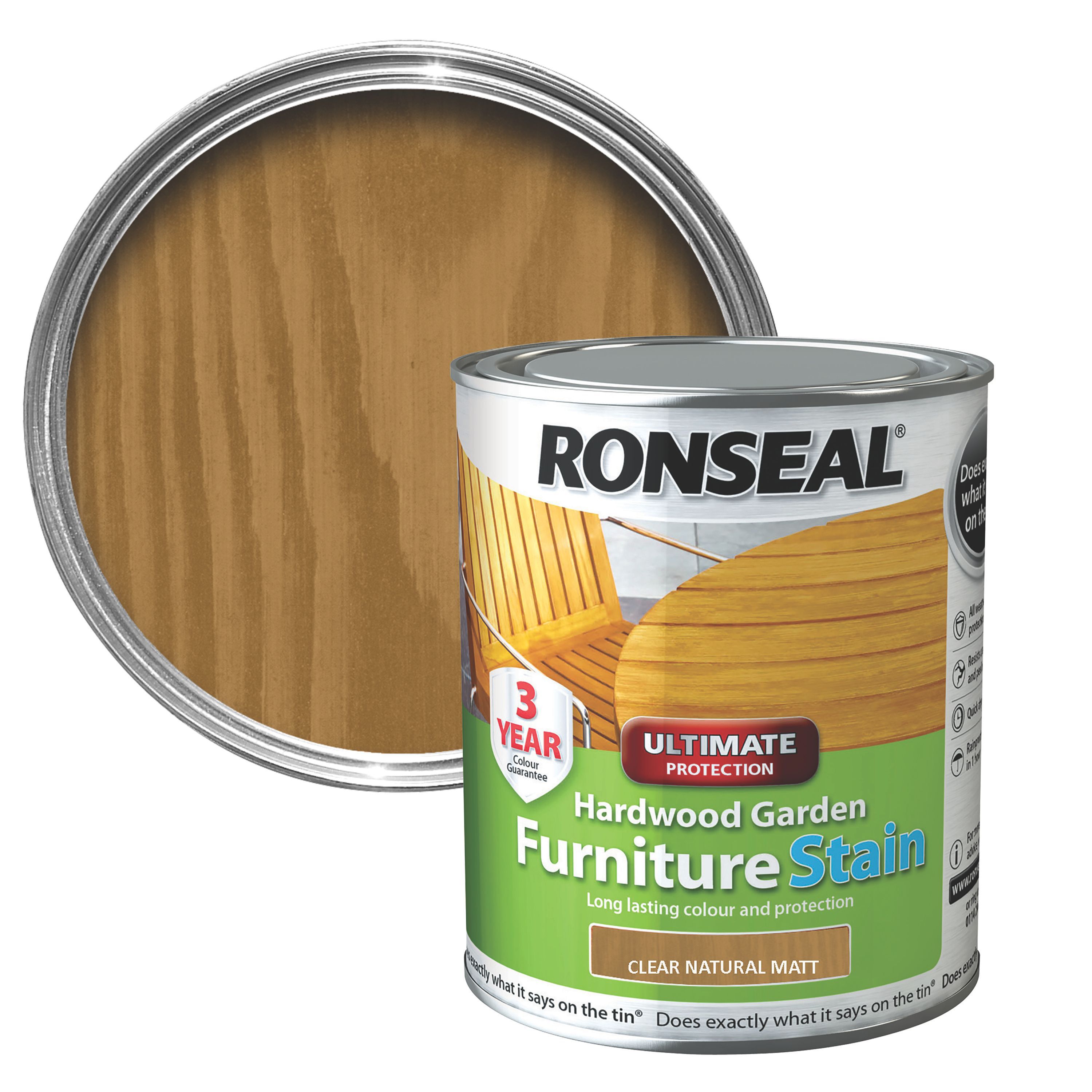 Ronseal Hardwood Furniture Wood Stain, 750Ml Price Comparisons | Compare The Build