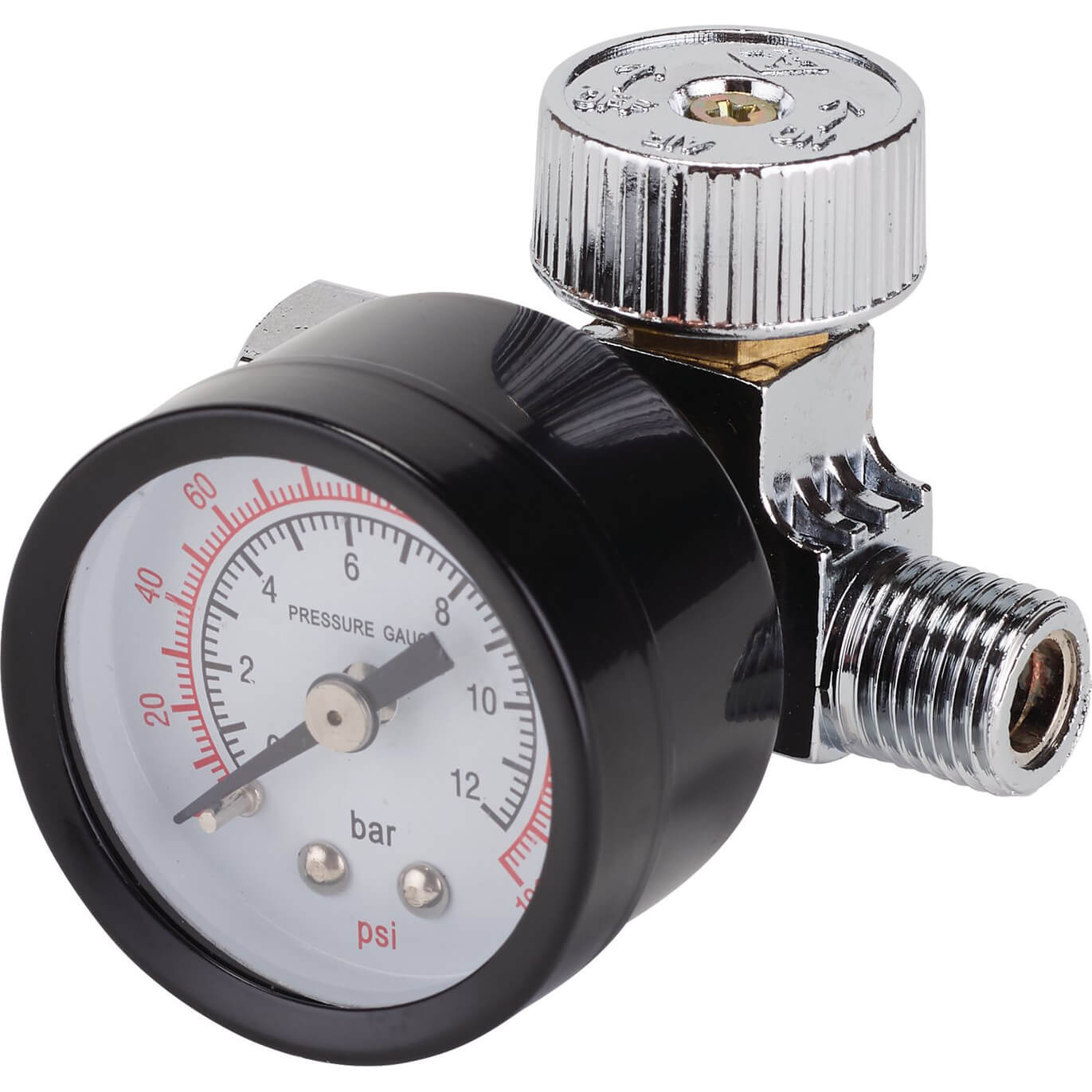 Draper 1/4" BSP On Gun Air Regulator and Gauge 180psi Price Comparisons | Compare The Build