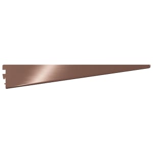 Twin Slot Antique Copper Shelf Bracket - 320mm | Compare The Build