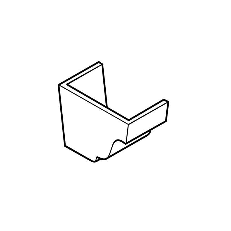 Cast Aluminium Gutter Moulded External LH Stopend 100mm x 75mm - Textured Black Alumasc MG2/233/TXT/9017 Price Comparisons | Compare The Build