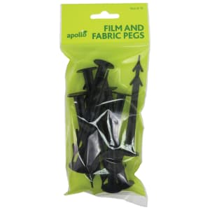 Fleece & Fabric Black Pegs - Pack Of 10 | Compare The Build