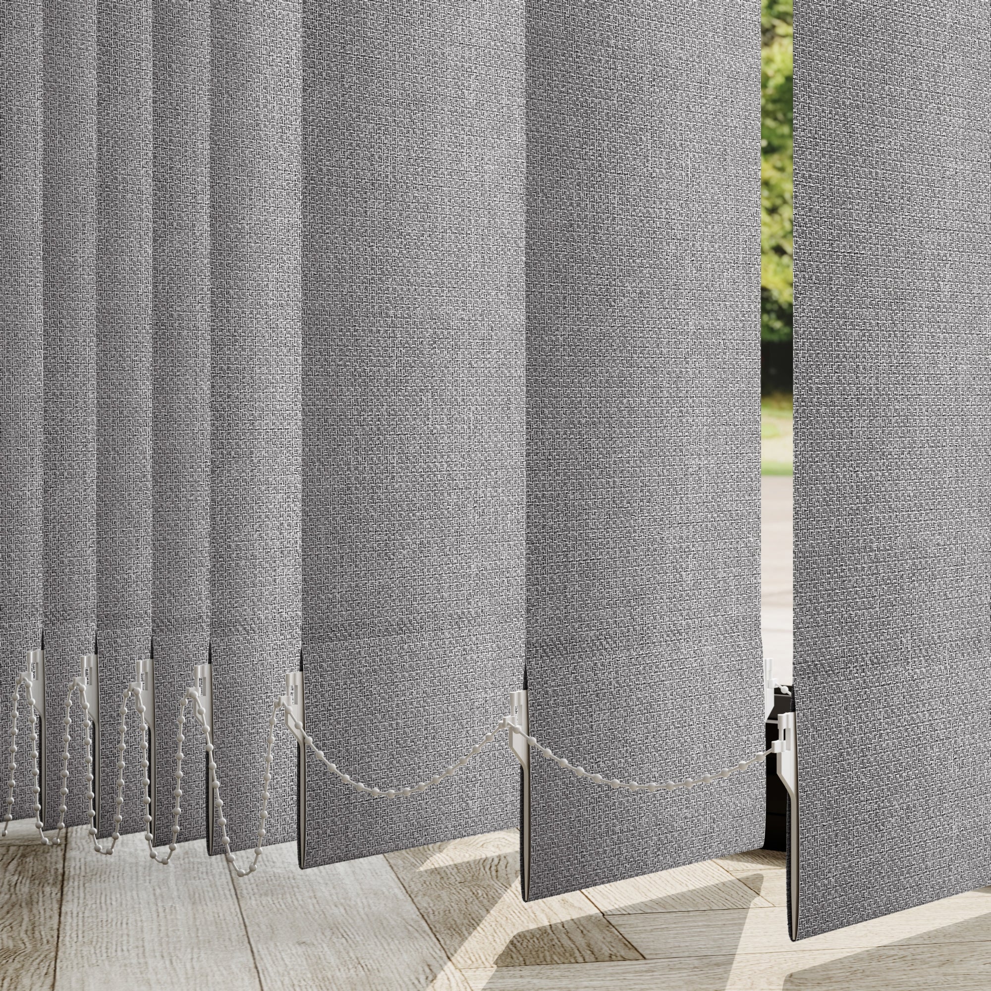 Henlow Made to Measure Vertical Blind Grey Price Comparisons | Compare The Build