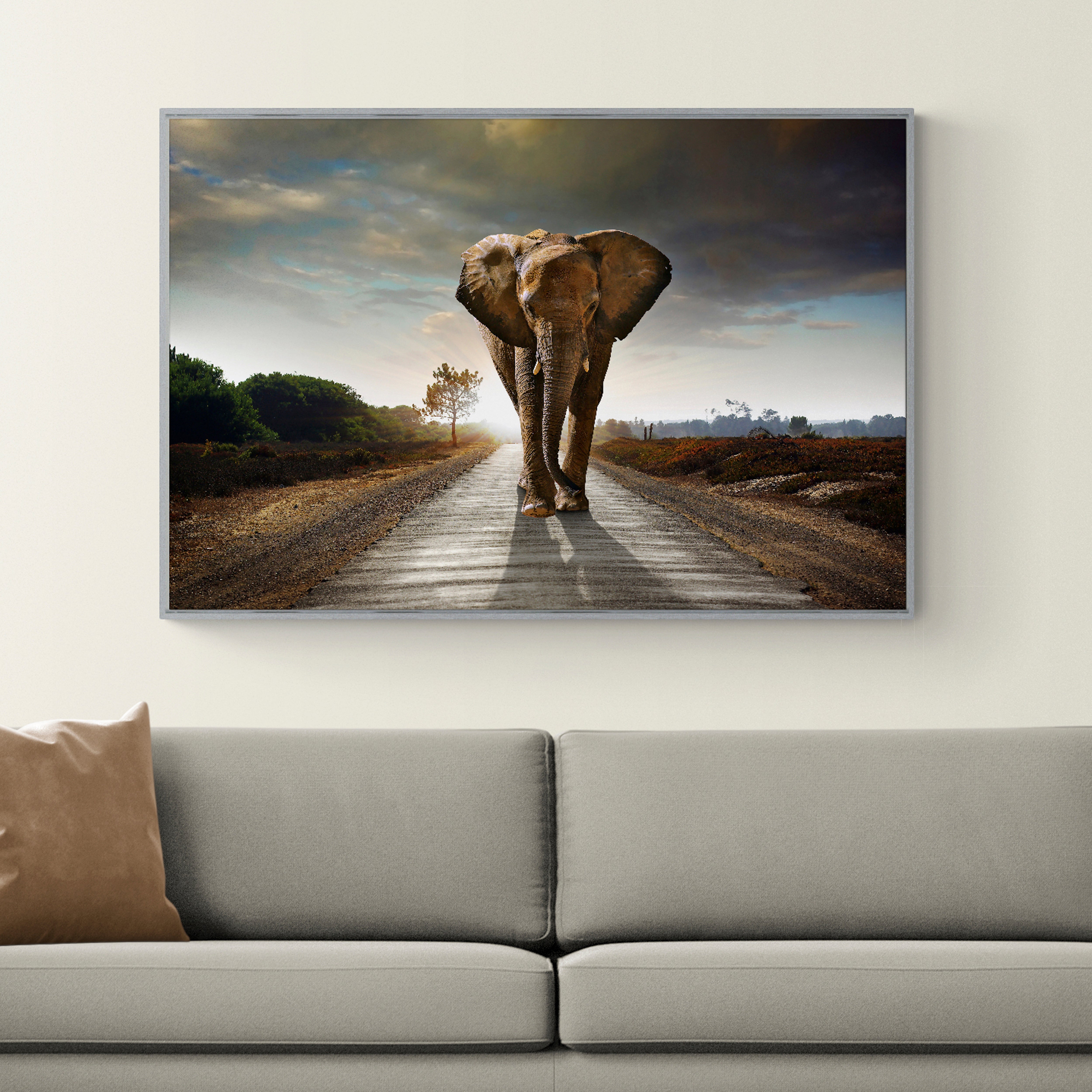 Morning Parade by Carlos Caetano Framed Canvas Natural | Compare The Build