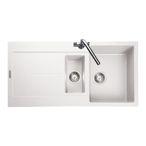 Rangemaster Scoria Crystal White Granite Inset 1.5 Kitchen Sink With Waste | Compare The Build