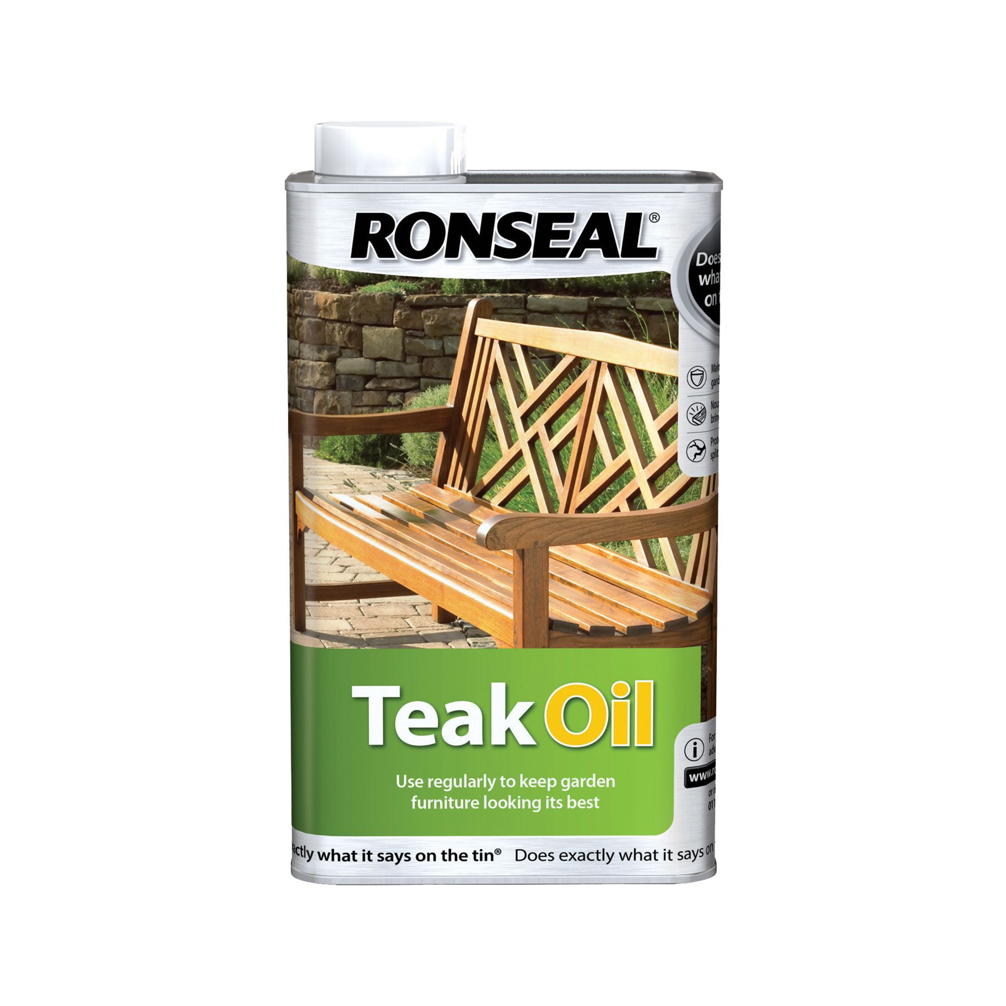 Ronseal Matt Teak Furniture Wood Oil, 500Ml Price Comparisons | Compare The Build