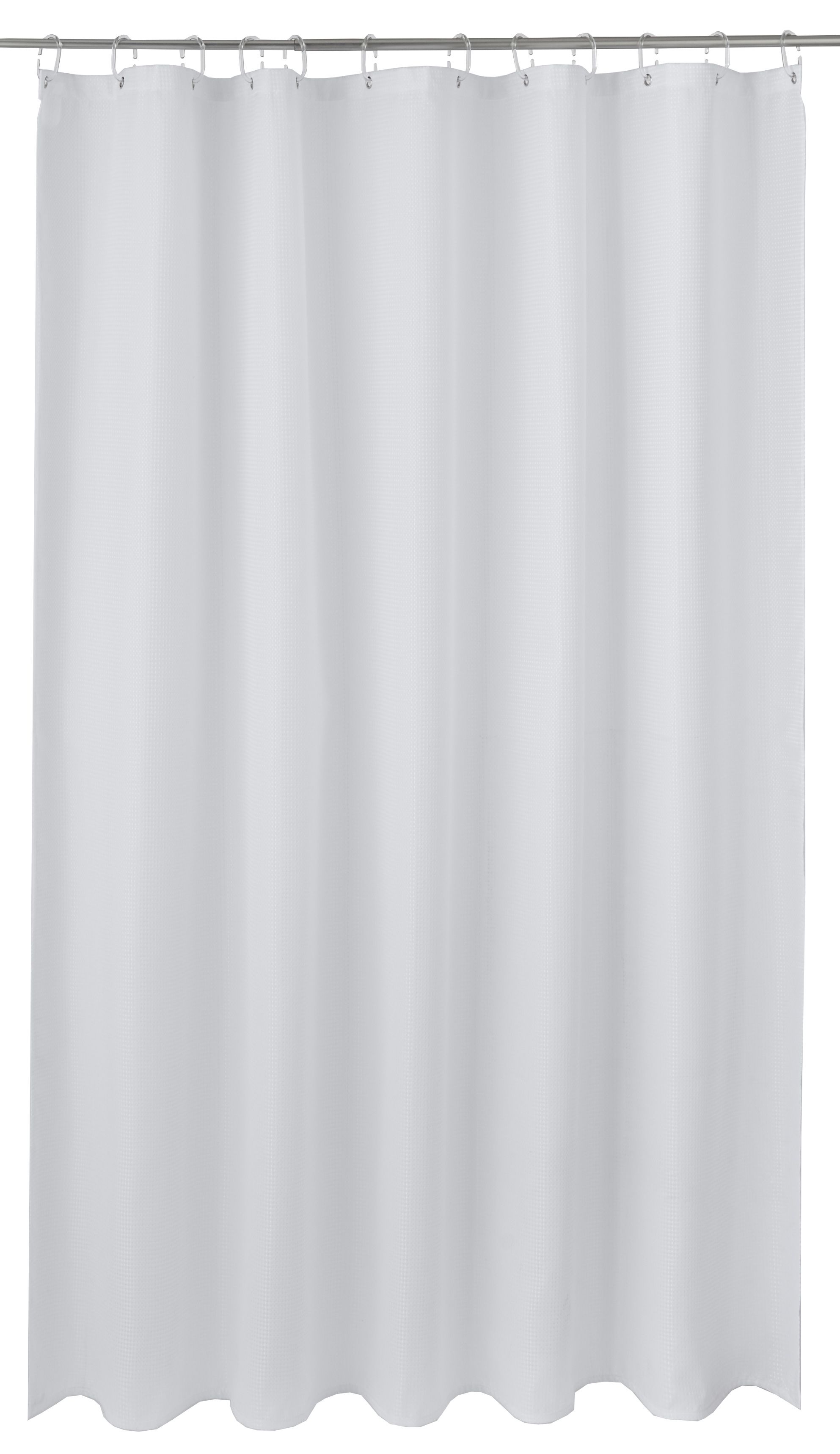 Cooke & Lewis Cecina White Waffle Shower Curtain (L)1800mm Price Comparisons | Compare The Build