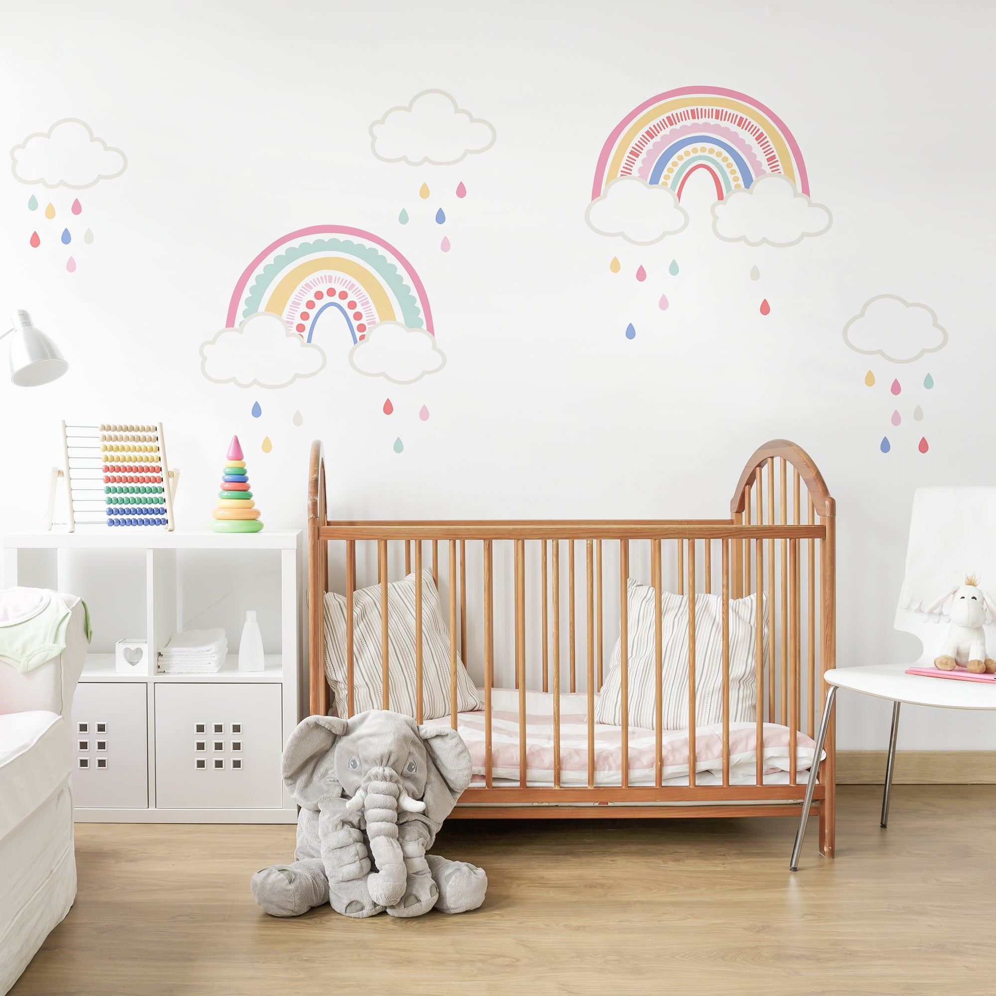 Over the Rainbow Wall Sticker White | Compare The Build