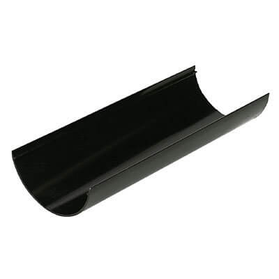 FloPlast Mini Gutter - 76mm x 2mtr Black - Pack of 6 Price Comparisons | Compare The Build