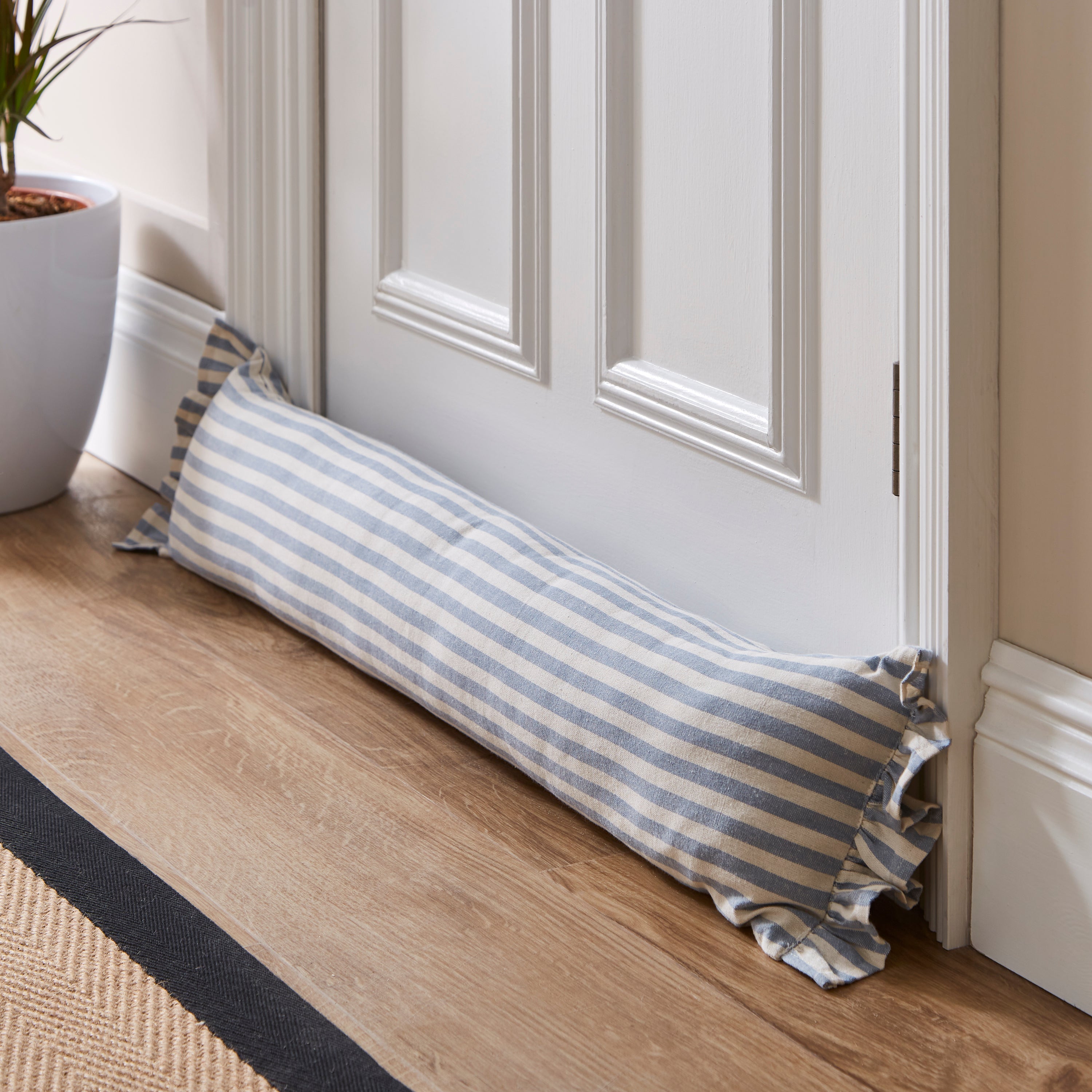 Linford Stripe Draught Excluder Blue Blue | Compare The Build