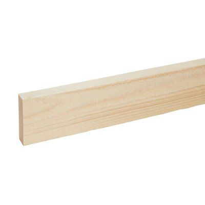 Rough sawn Whitewood Stick timber (L)2.4m (W)75mm (T)25mm, Pack of 4 | Compare The Build