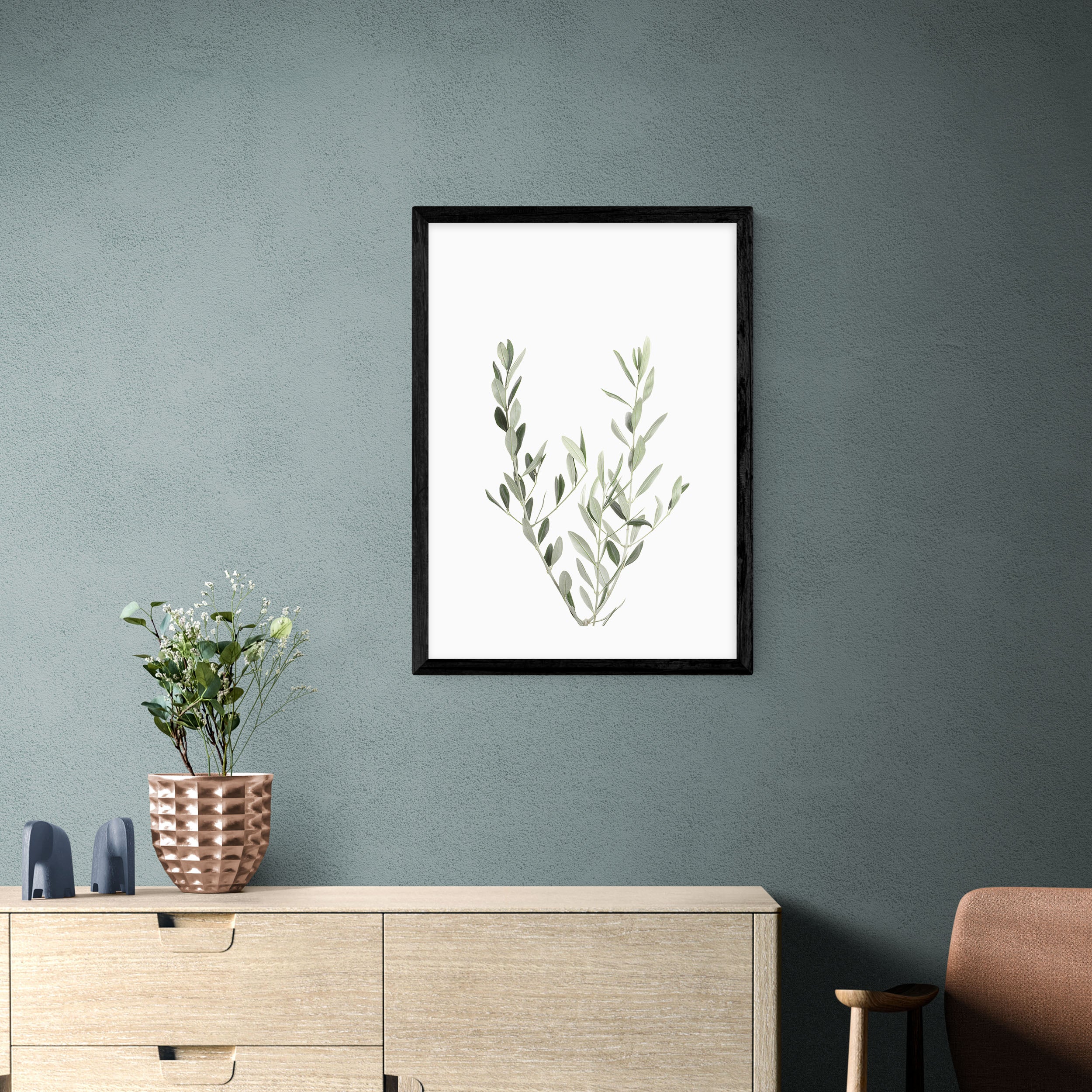 East End Prints Botanical II - Olive Branch Print Green Price Comparisons | Compare The Build